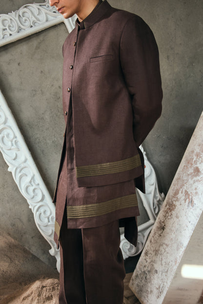 Three-Piece Long Jacket Set