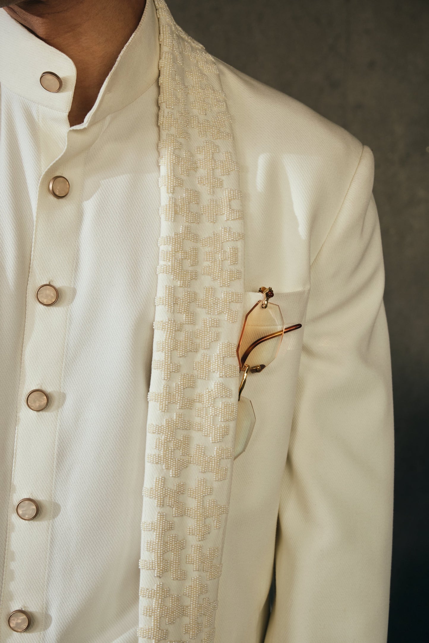 Three-Piece Long Jacket Set