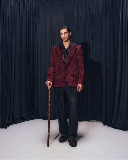 Dusty Merlot Tuxedo