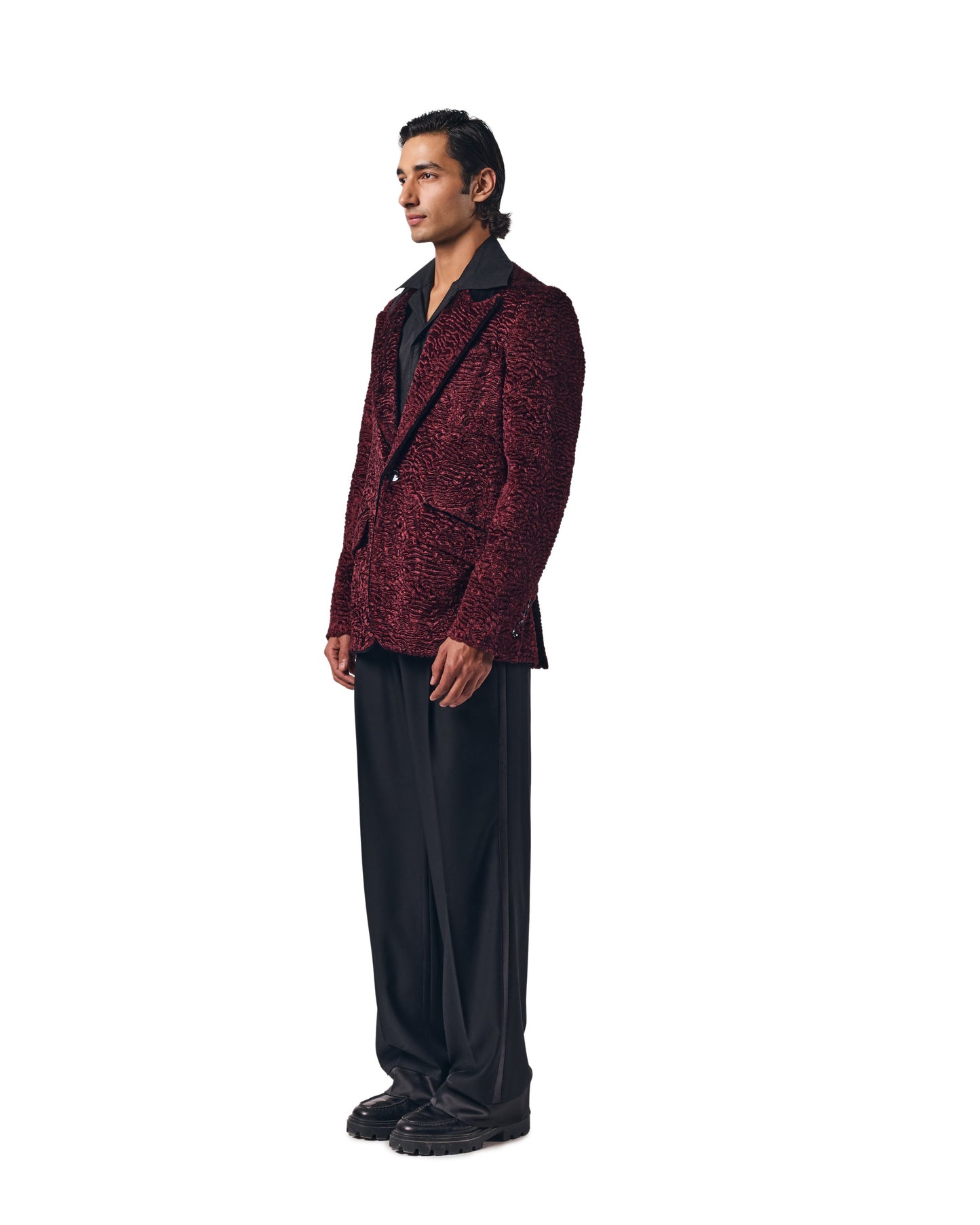 Dusty Merlot Tuxedo