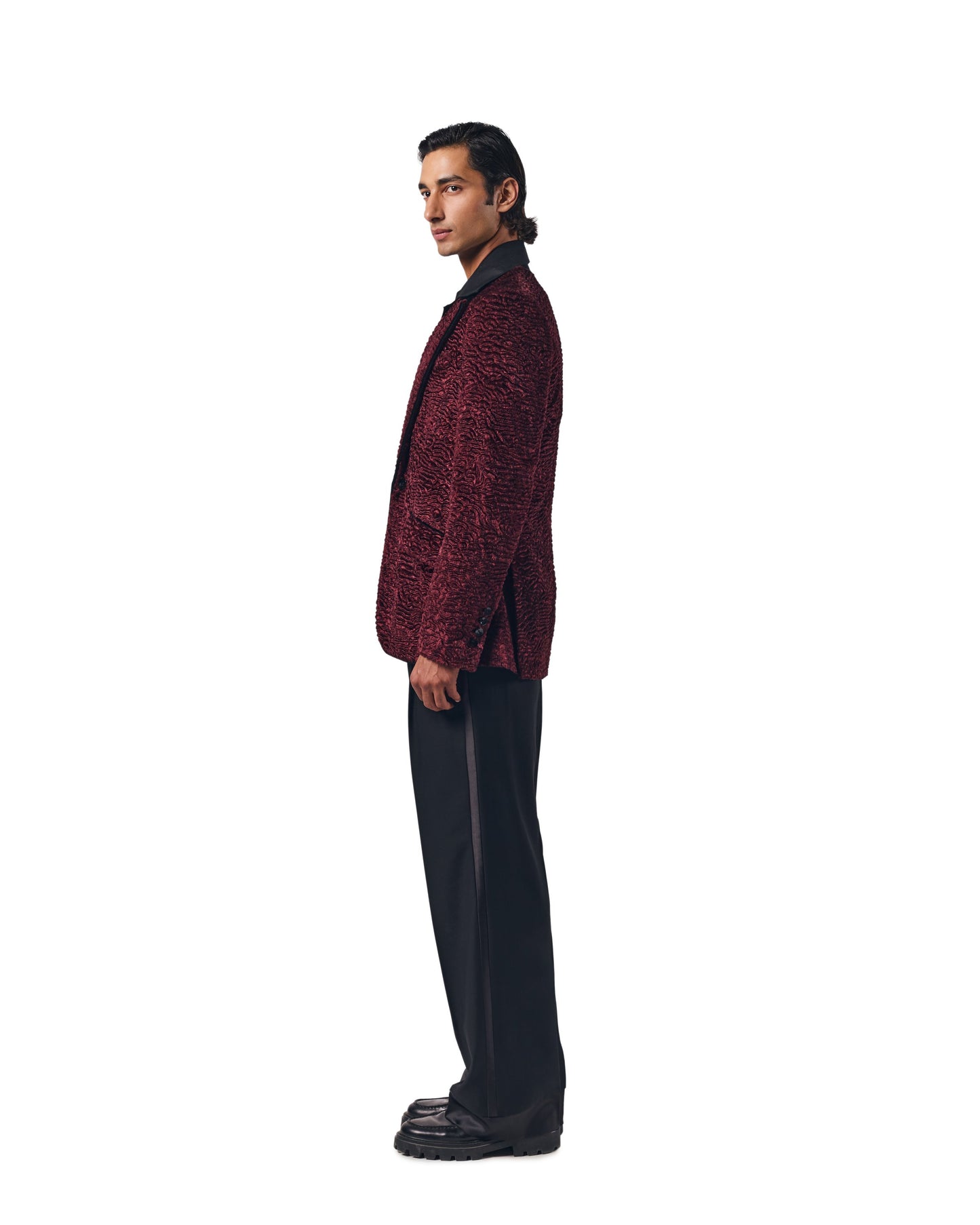Dusty Merlot Tuxedo